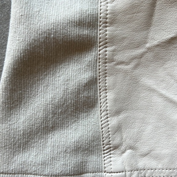 RD style designer moter cycle jacket cream small - petite biker jacket! - Picture 9 of 11